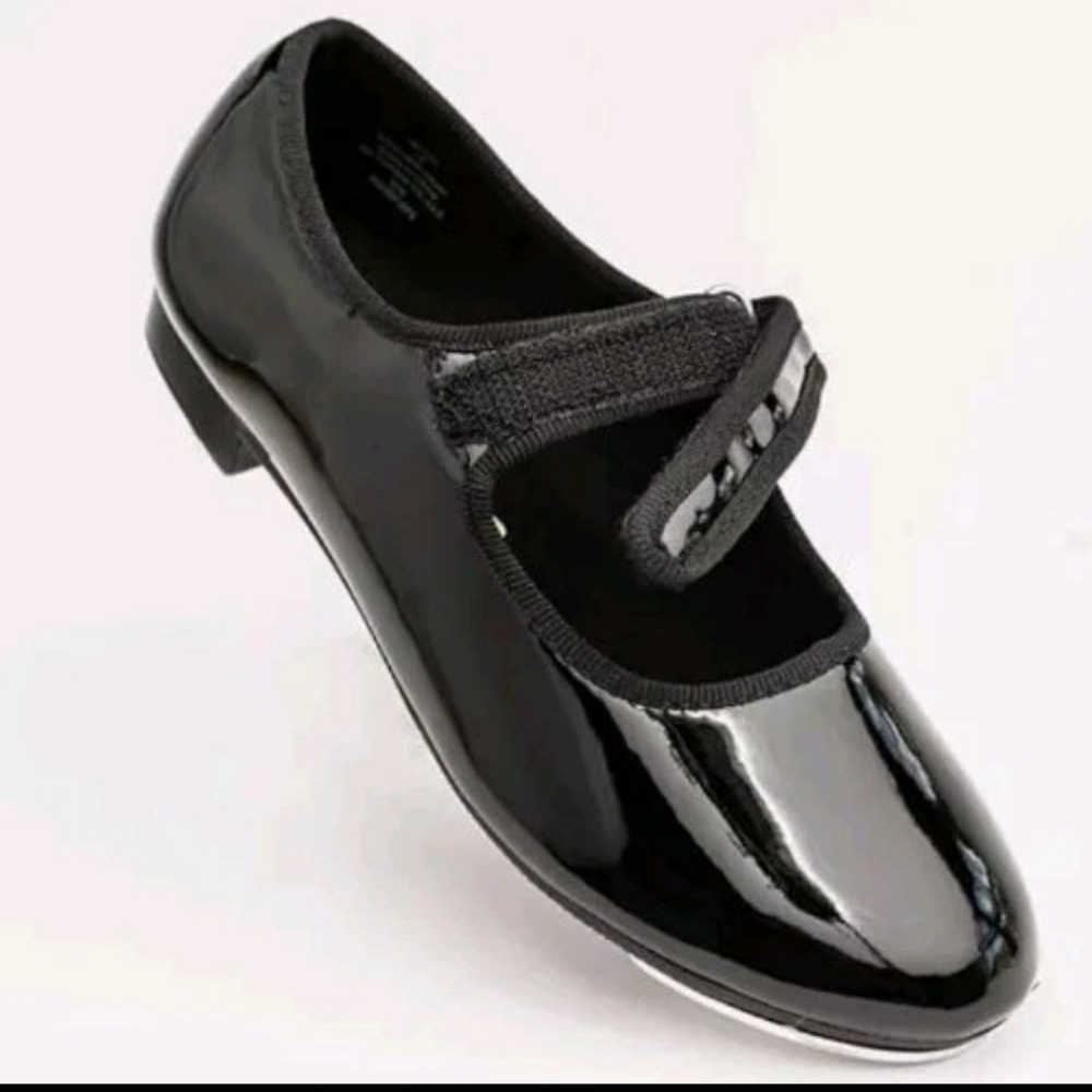 Trimfoot Tap Dance Kids Shoes Black Size 3